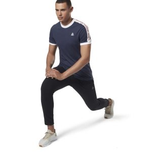 Reebok Training Essentials Linear Logo T Shirt Herren - Navy - DE 946-RBD